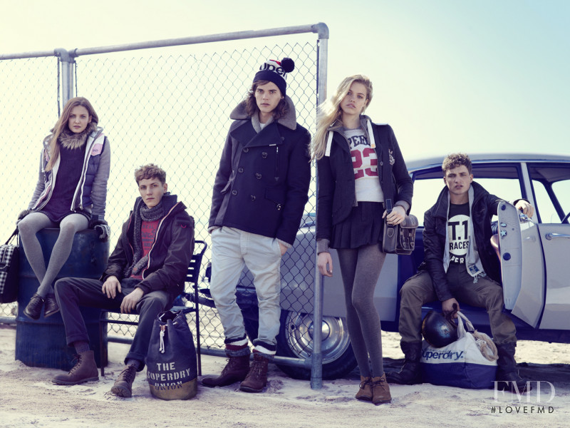 Nadine Ponce featured in  the Superdry advertisement for Autumn/Winter 2012