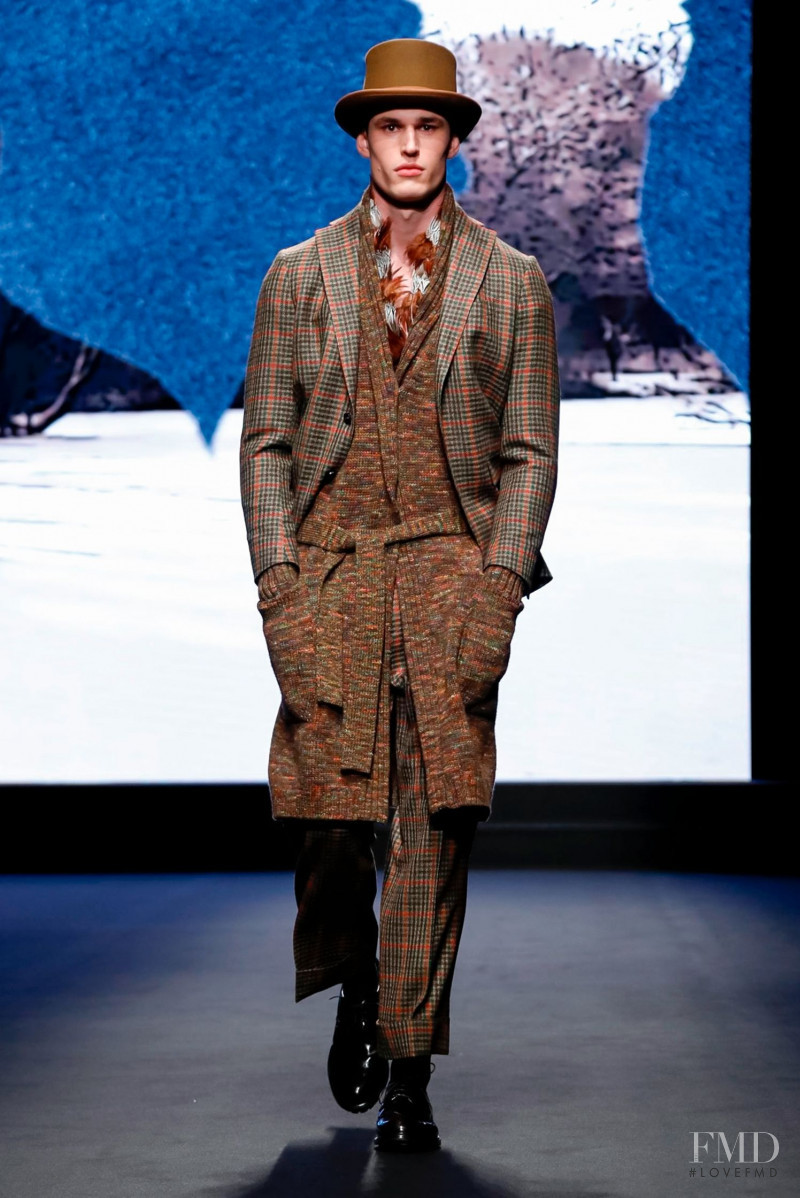 Victor Perr featured in  the DAKS fashion show for Autumn/Winter 2019