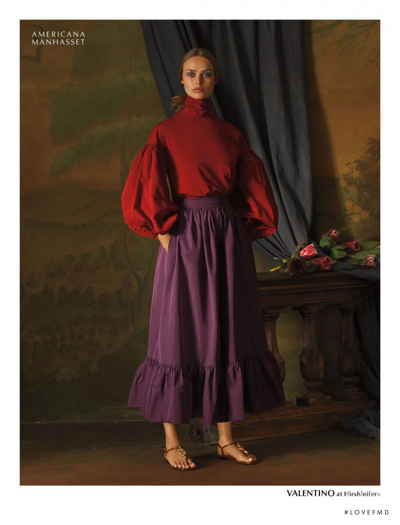 Birgit Kos featured in  the Americana Manhasset (RETAILER) advertisement for Holiday 2019