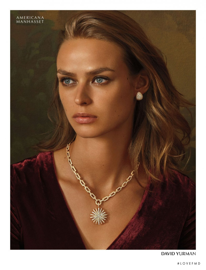 Birgit Kos featured in  the Americana Manhasset (RETAILER) advertisement for Holiday 2019