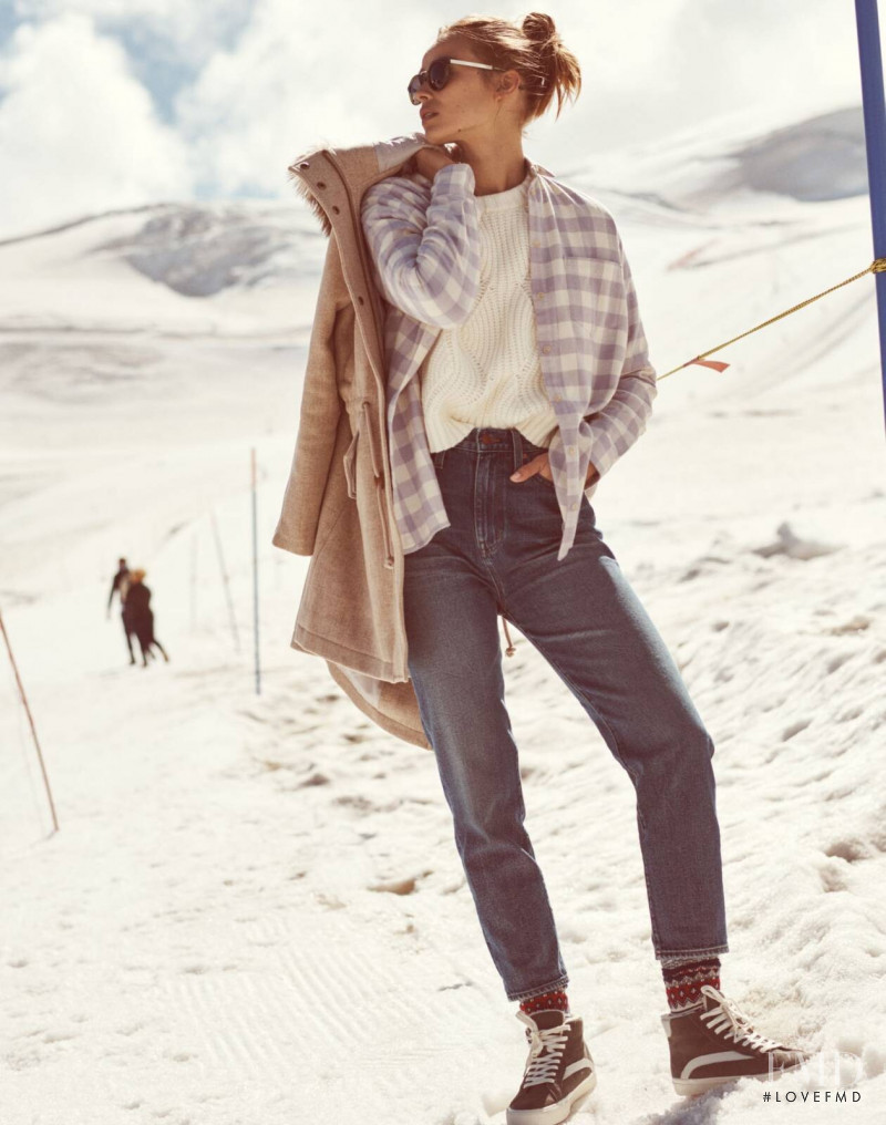 Birgit Kos featured in  the Madewell lookbook for Winter 2019