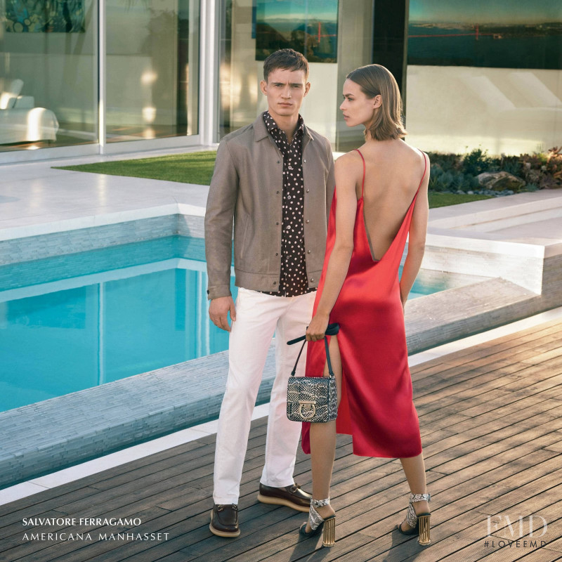 Birgit Kos featured in  the Americana Manhasset (RETAILER) advertisement for Spring/Summer 2018