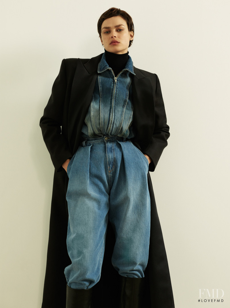 Birgit Kos featured in  the Magda Butrym lookbook for Autumn/Winter 2020