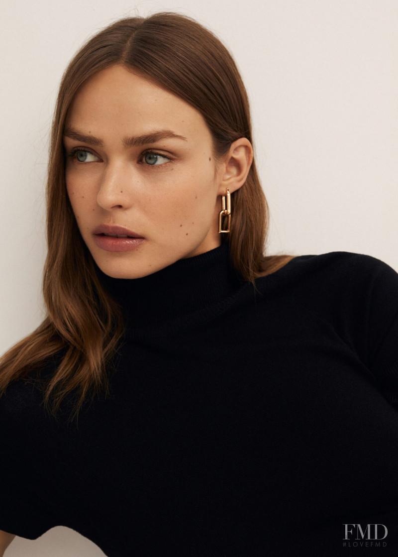 Birgit Kos featured in  the Mango lookbook for Spring/Summer 2020