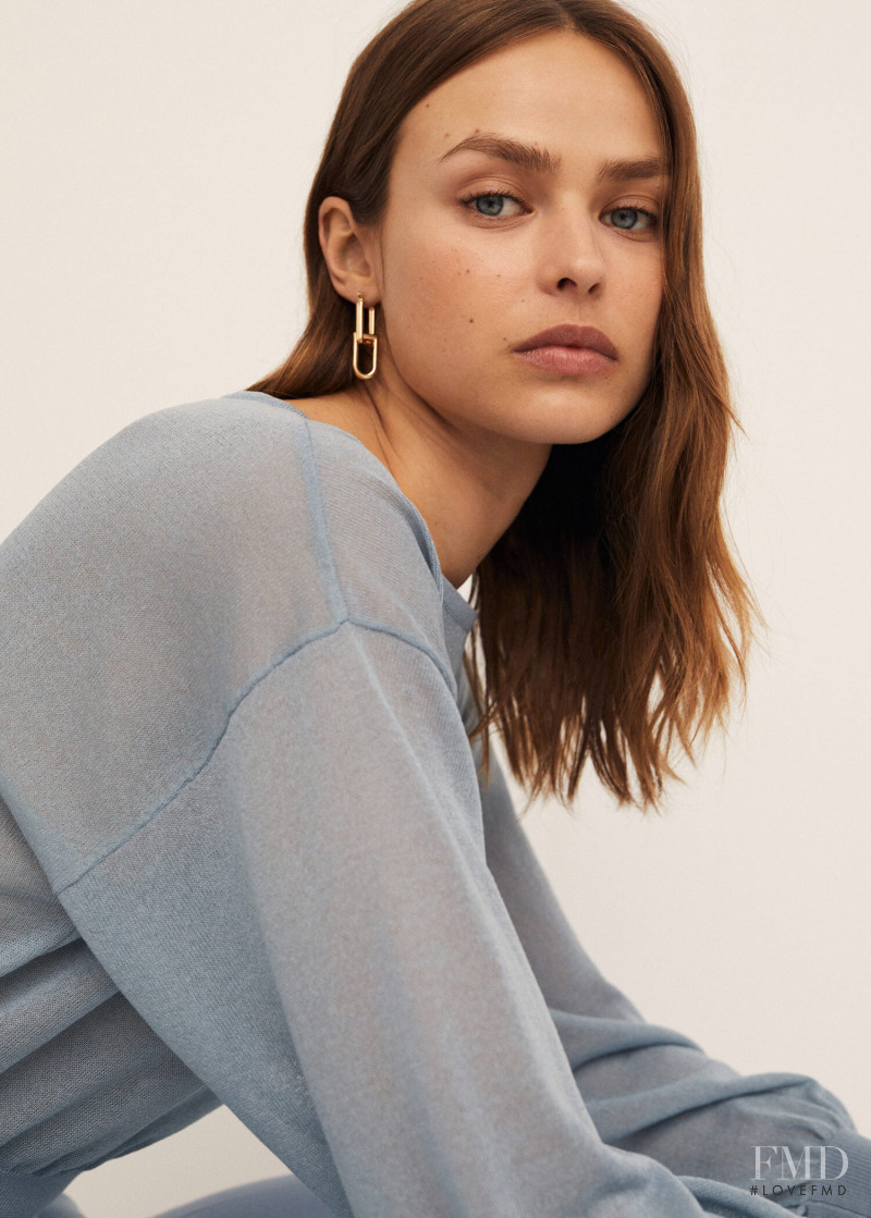 Birgit Kos featured in  the Mango lookbook for Spring/Summer 2020