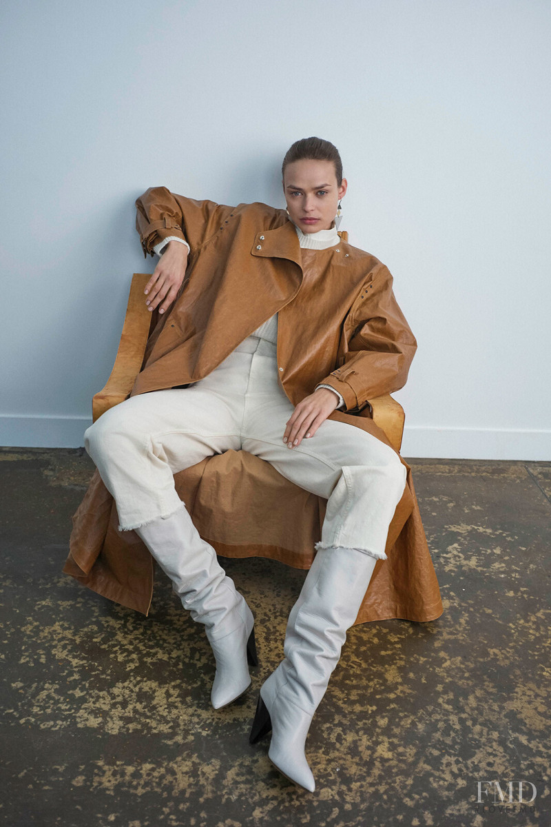 Birgit Kos featured in  the Isabel Marant lookbook for Pre-Fall 2020