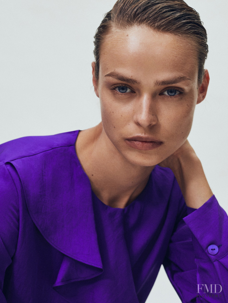 Birgit Kos featured in  the Massimo Dutti catalogue for Autumn/Winter 2020