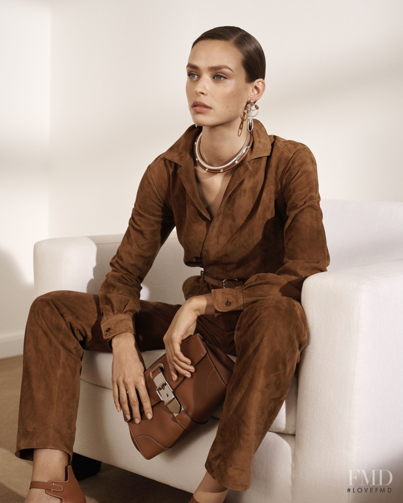 Birgit Kos featured in  the Ralph Lauren Collection lookbook for Pre-Fall 2019