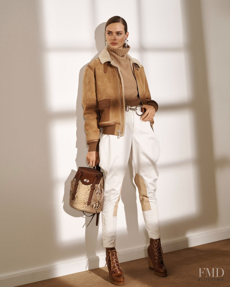 Birgit Kos featured in  the Ralph Lauren Collection lookbook for Pre-Fall 2019