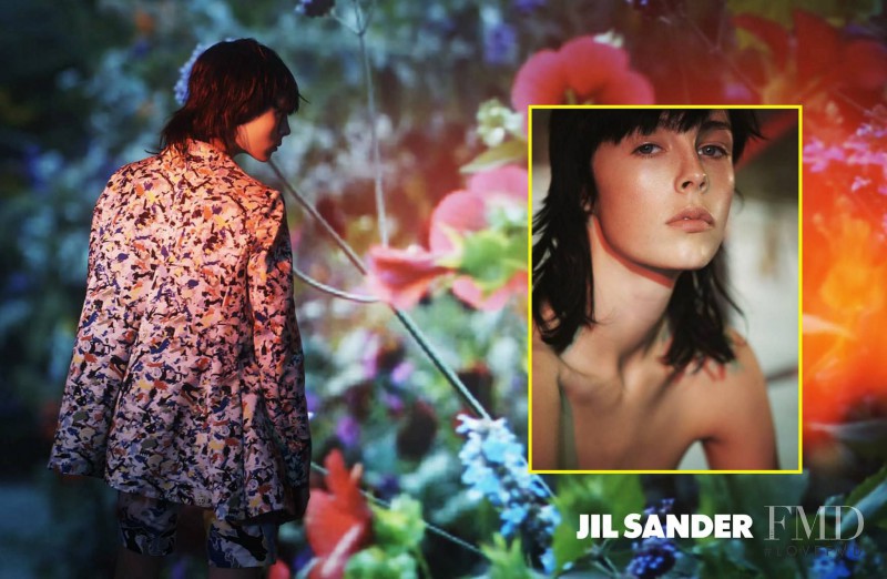 Edie Campbell featured in  the Jil Sander Navy advertisement for Spring/Summer 2014