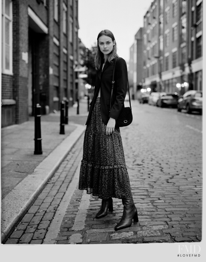 Birgit Kos featured in  the Mango East End Girls\' lookbook for Autumn/Winter 2019