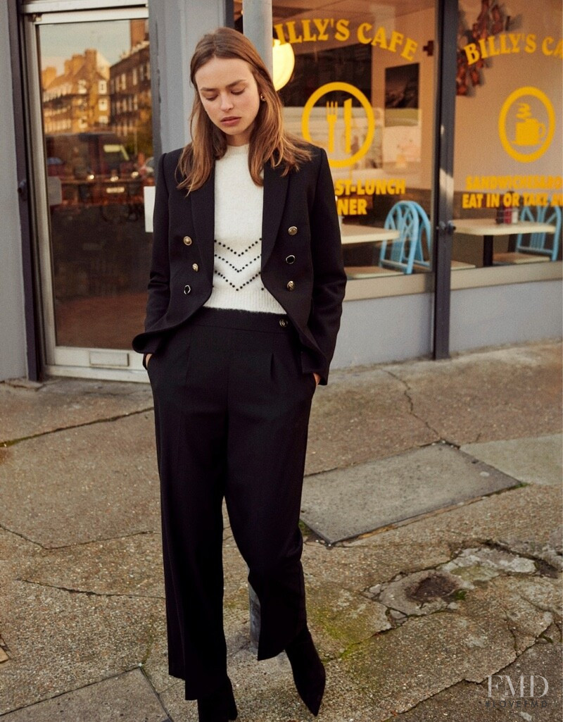 Birgit Kos featured in  the Mango East End Girls\' lookbook for Autumn/Winter 2019