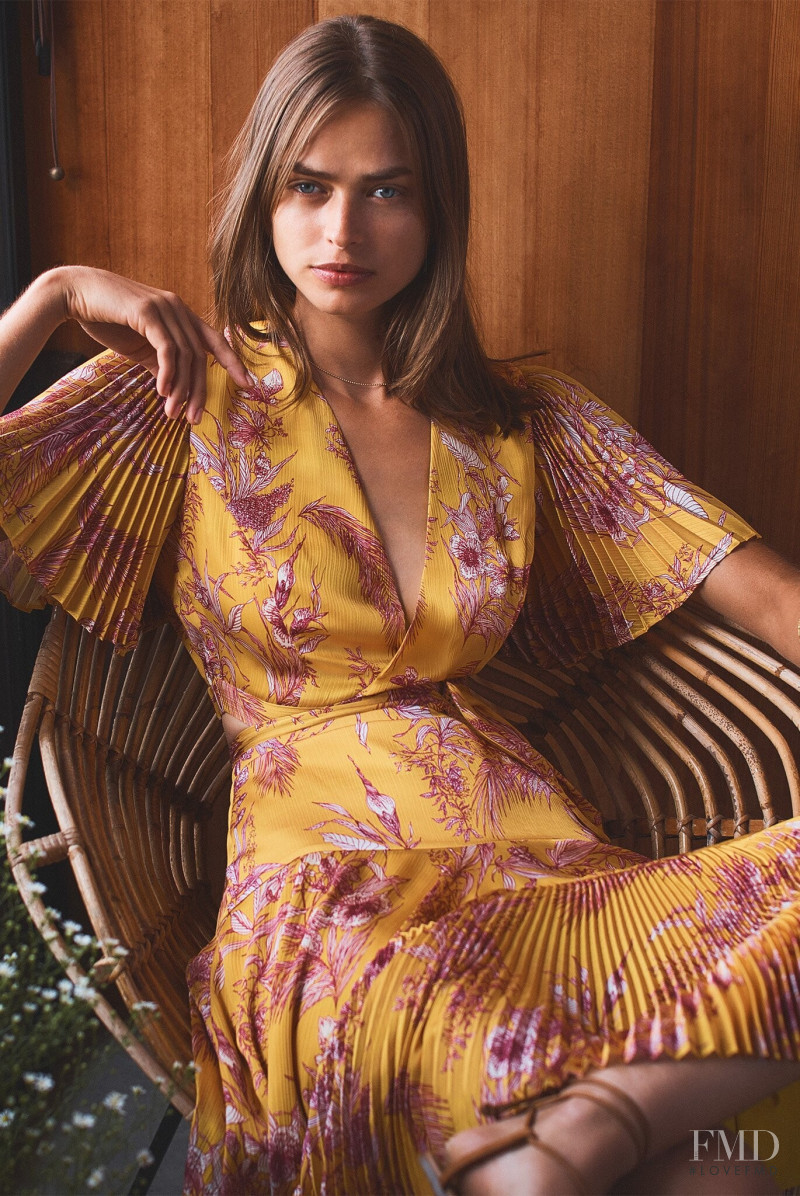 Birgit Kos featured in  the Alexis lookbook for Spring/Summer 2020