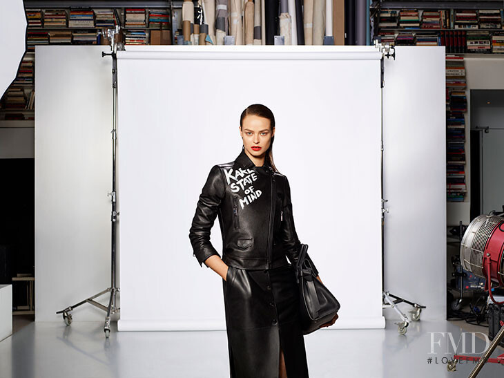 Birgit Kos featured in  the Karl Lagerfeld advertisement for Autumn/Winter 2019