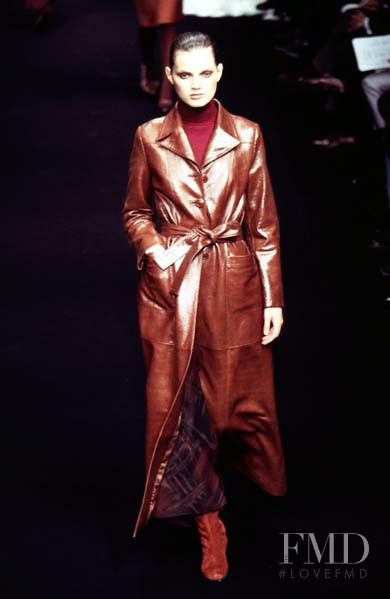 Guinevere van Seenus featured in  the Alberta Ferretti fashion show for Autumn/Winter 1996