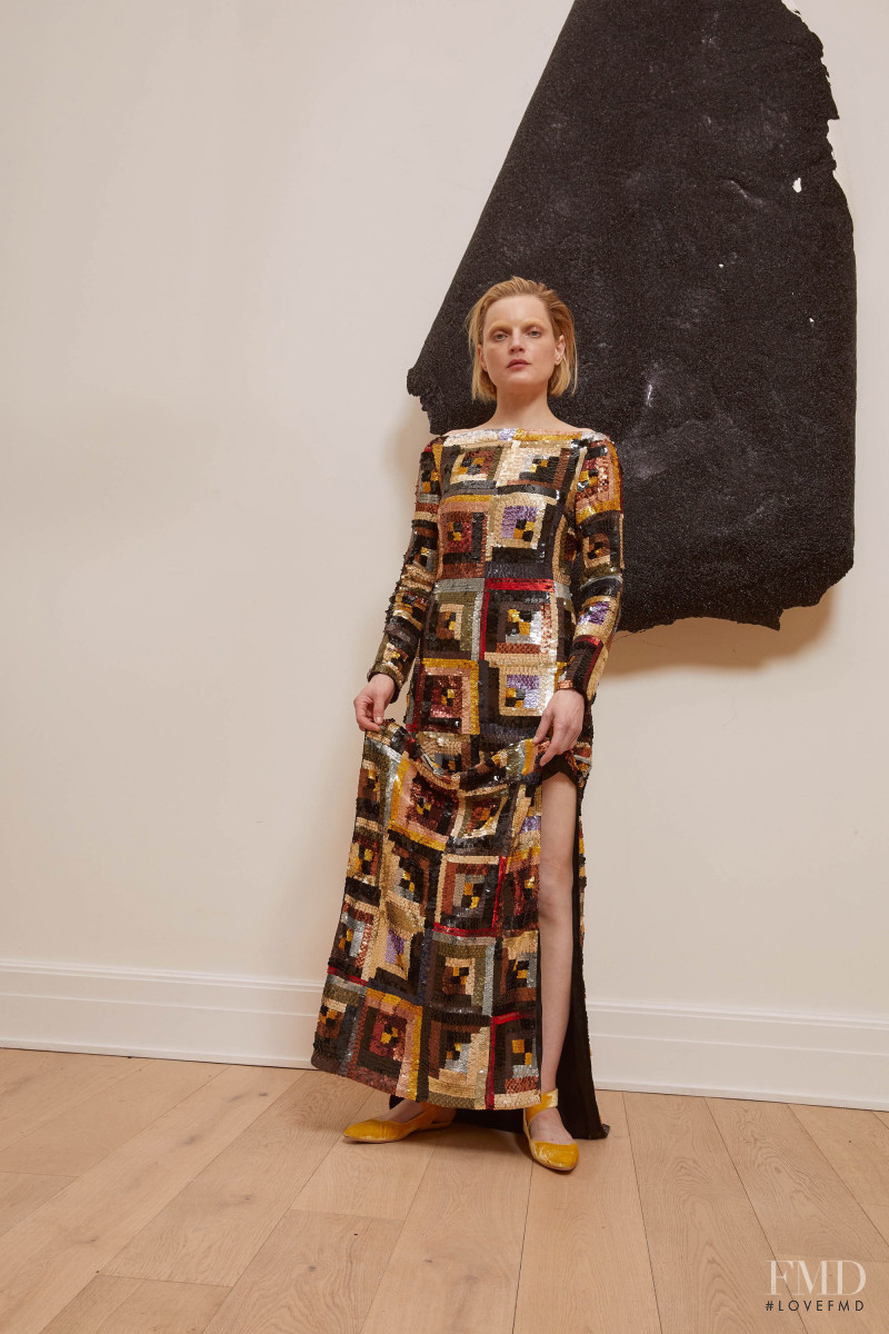 Guinevere van Seenus featured in  the Rosetta Getty lookbook for Autumn/Winter 2018