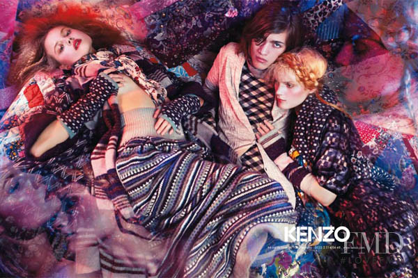 Guinevere van Seenus featured in  the Kenzo advertisement for Autumn/Winter 2009