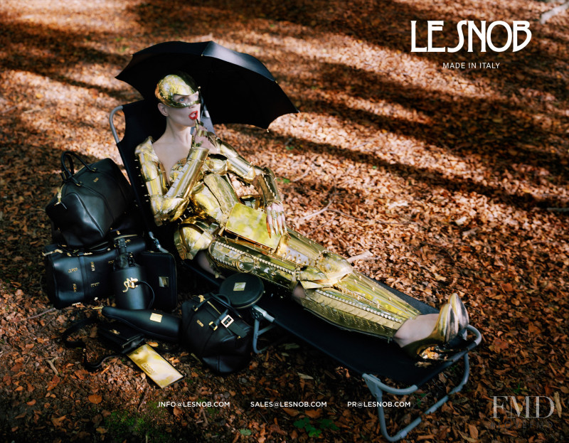 Guinevere van Seenus featured in  the Le Snob advertisement for Cruise 2014