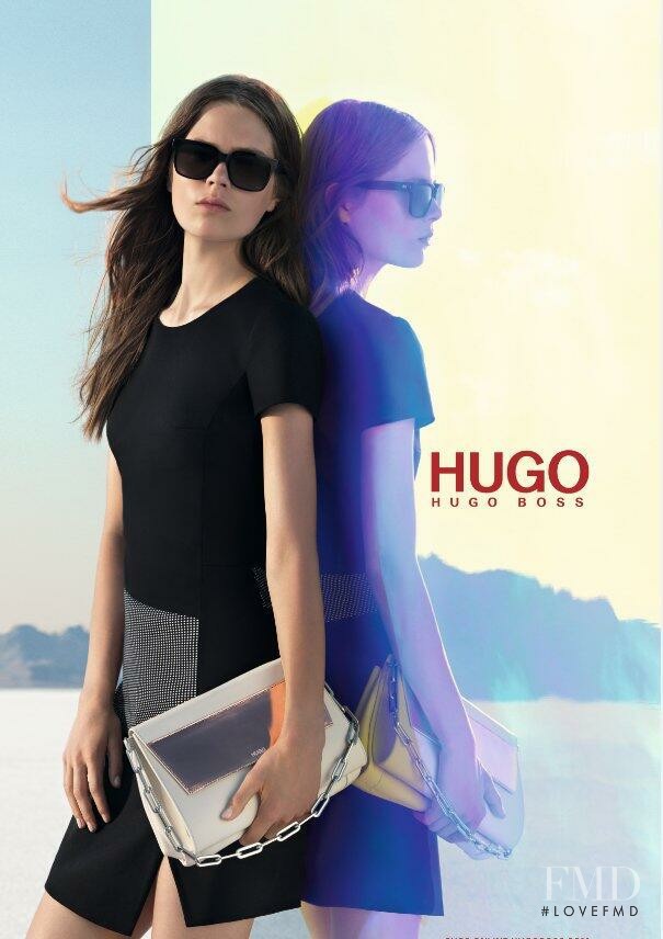 Caroline Brasch Nielsen featured in  the HUGO advertisement for Spring/Summer 2014