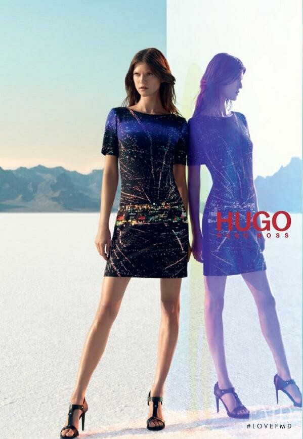 Caroline Brasch Nielsen featured in  the HUGO advertisement for Spring/Summer 2014
