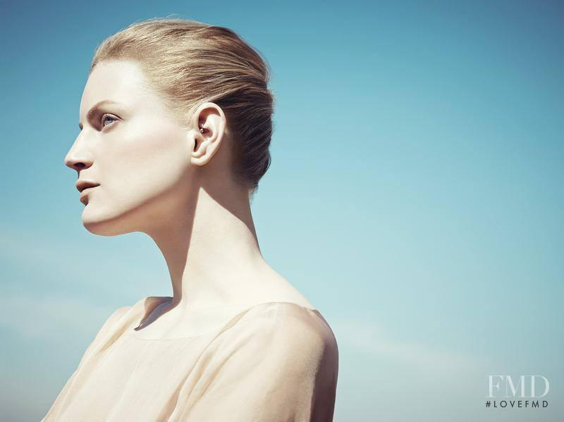 Guinevere van Seenus featured in  the Three Cosmetics advertisement for Holiday 2013