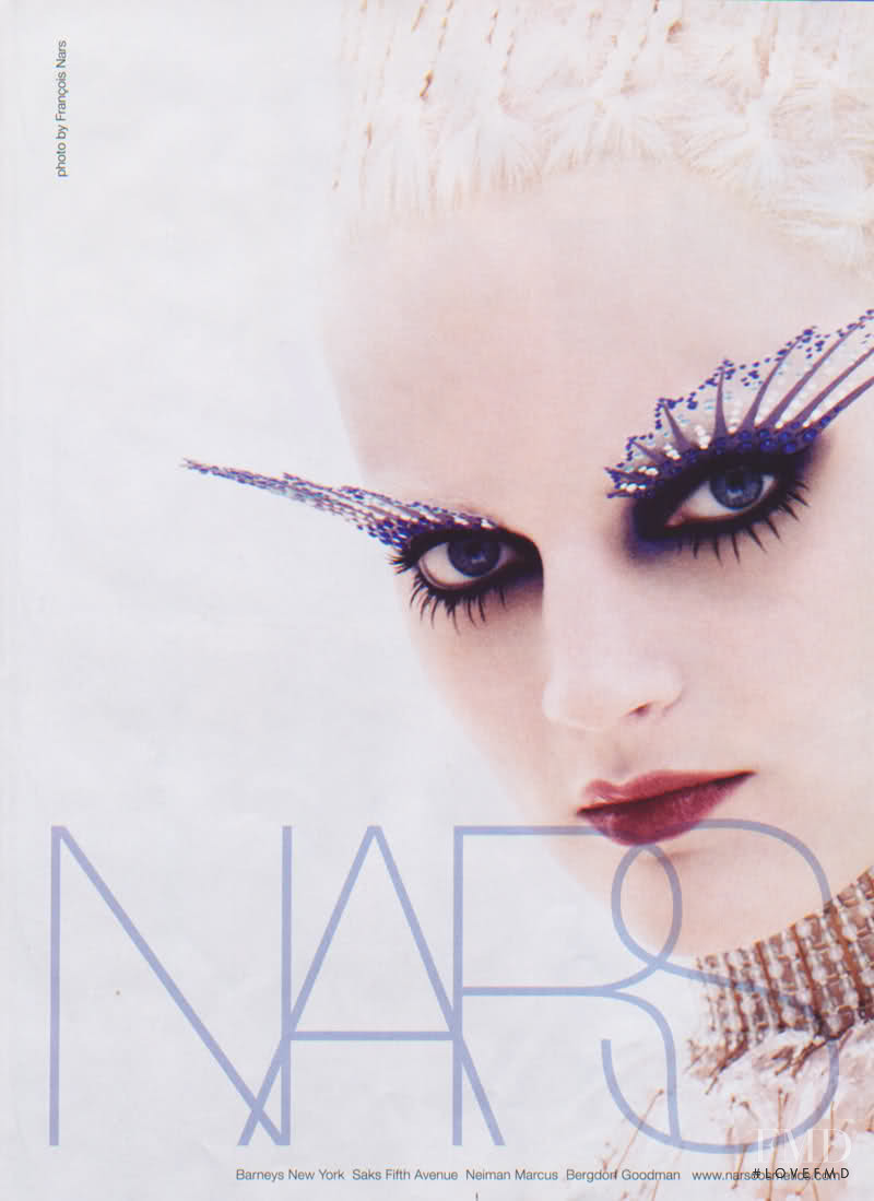 Guinevere van Seenus featured in  the Nars Cosmetics advertisement for Spring/Summer 2008