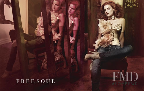 Guinevere van Seenus featured in  the FreeSoul advertisement for Autumn/Winter 2008