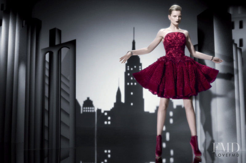 Guinevere van Seenus featured in  the Bergdorf Goodman advertisement for Fall 2012