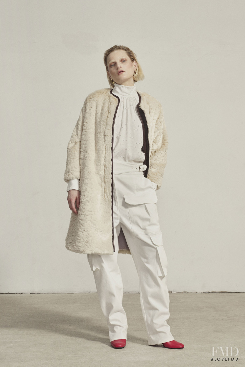 Guinevere van Seenus featured in  the Rachel Comey lookbook for Autumn/Winter 2018