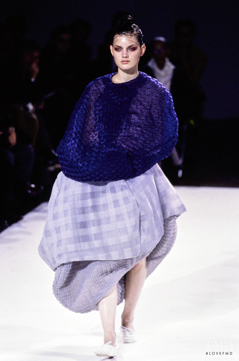 Guinevere van Seenus featured in  the Comme Des Garcons fashion show for Spring/Summer 1997