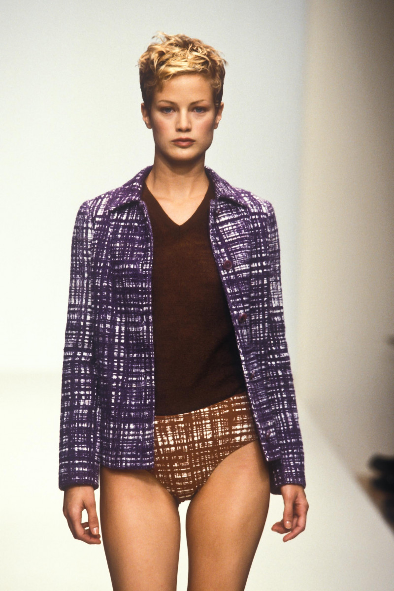 Carolyn Murphy featured in  the Prada fashion show for Spring/Summer 1996