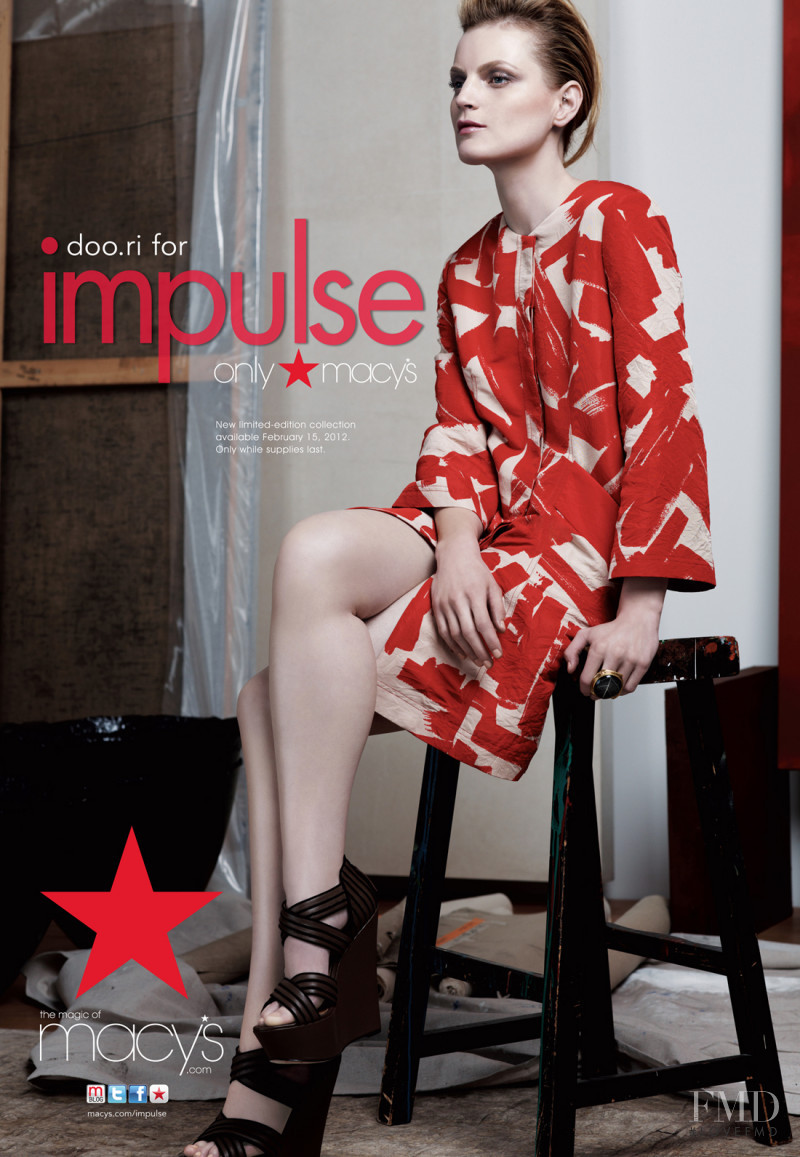 Guinevere van Seenus featured in  the Macy\'s Impulse by Doo-Ri Chung advertisement for Spring/Summer 2012