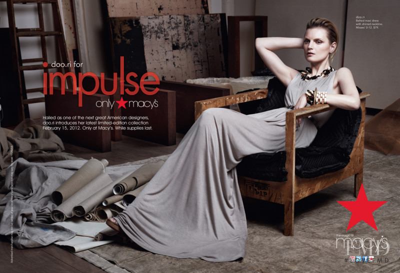 Guinevere van Seenus featured in  the Macy\'s Impulse by Doo-Ri Chung advertisement for Spring/Summer 2012