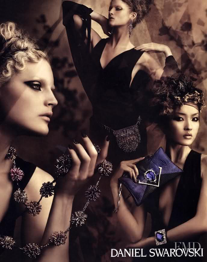 Guinevere van Seenus featured in  the Swarovski advertisement for Spring/Summer 2008