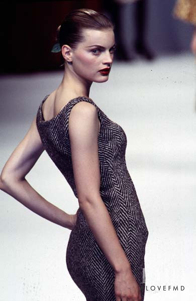 Guinevere van Seenus featured in  the D&G fashion show for Autumn/Winter 1996