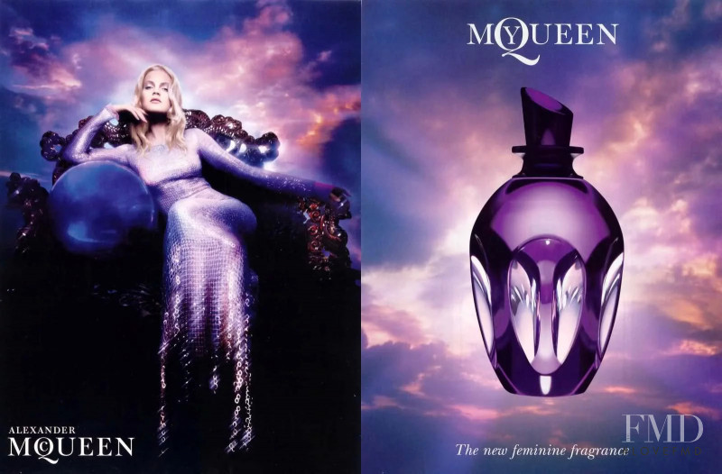 Guinevere van Seenus featured in  the Alexander McQueen Fragrance advertisement for Autumn/Winter 2009