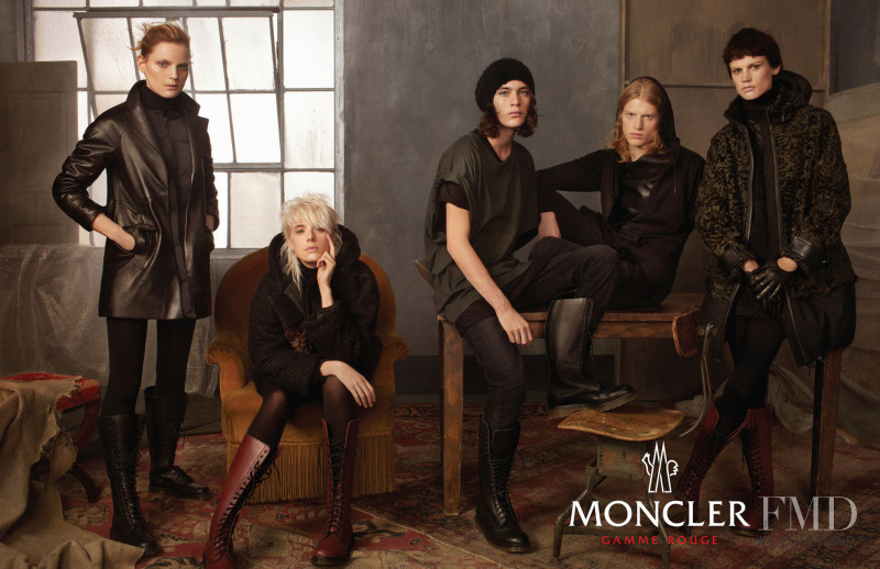 Guinevere van Seenus featured in  the Moncler Gamme Rouge advertisement for Autumn/Winter 2011