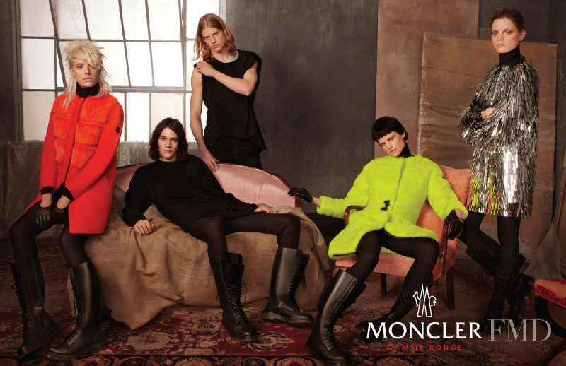 Guinevere van Seenus featured in  the Moncler Gamme Rouge advertisement for Autumn/Winter 2011