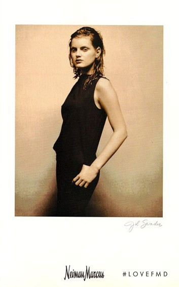 Guinevere van Seenus featured in  the Neiman Marcus advertisement for Autumn/Winter 1997