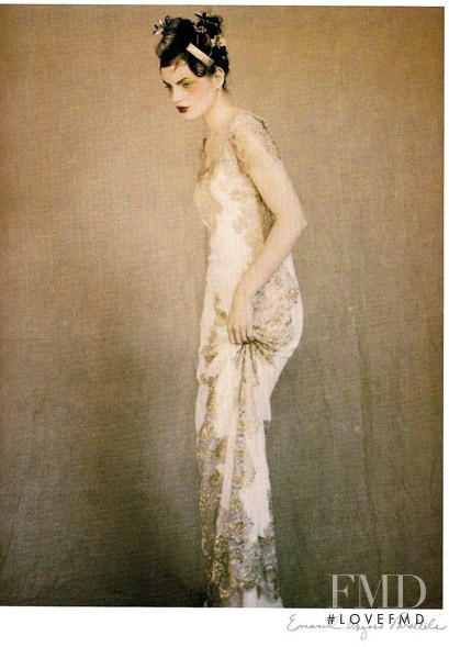 Guinevere van Seenus featured in  the Neiman Marcus advertisement for Autumn/Winter 1997