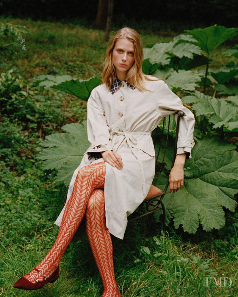 Sofie Hemmet featured in  the Barbour Barbour x Alexa Chung lookbook for Autumn/Winter 2020