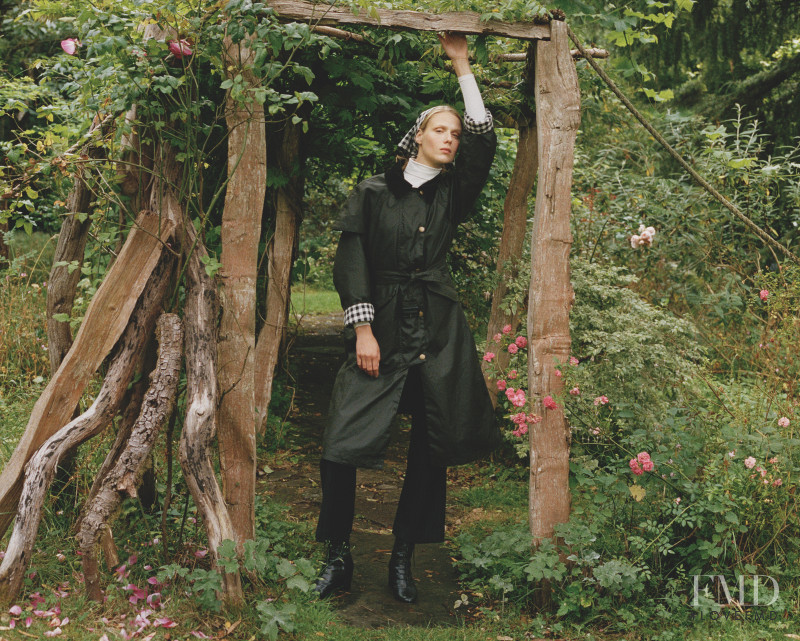 Sofie Hemmet featured in  the Barbour Barbour x Alexa Chung lookbook for Autumn/Winter 2020