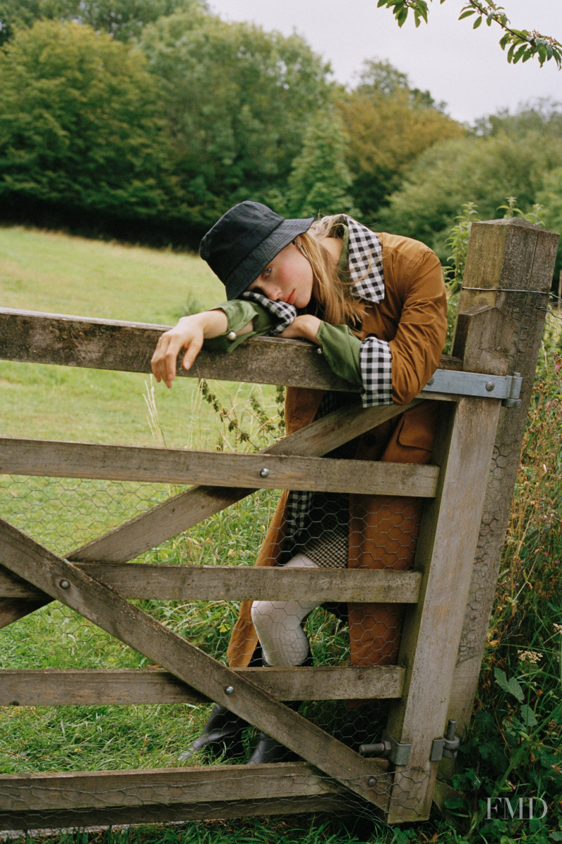 Sofie Hemmet featured in  the Barbour Barbour x Alexa Chung lookbook for Autumn/Winter 2020