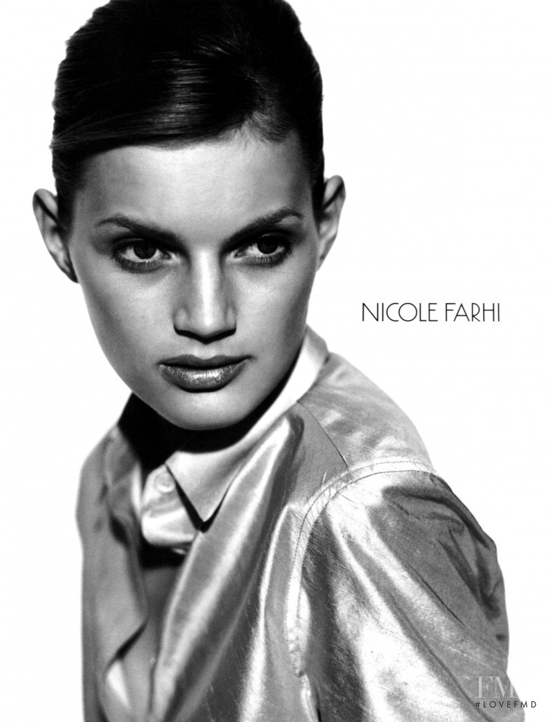 Guinevere van Seenus featured in  the Nicole Farhi advertisement for Spring/Summer 1996