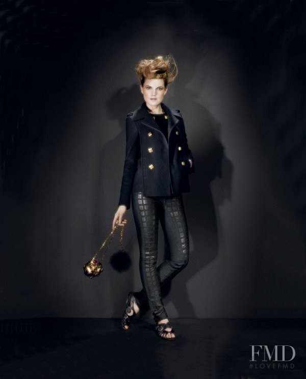 Guinevere van Seenus featured in  the Bergdorf Goodman Chanel lookbook for Pre-Fall 2011