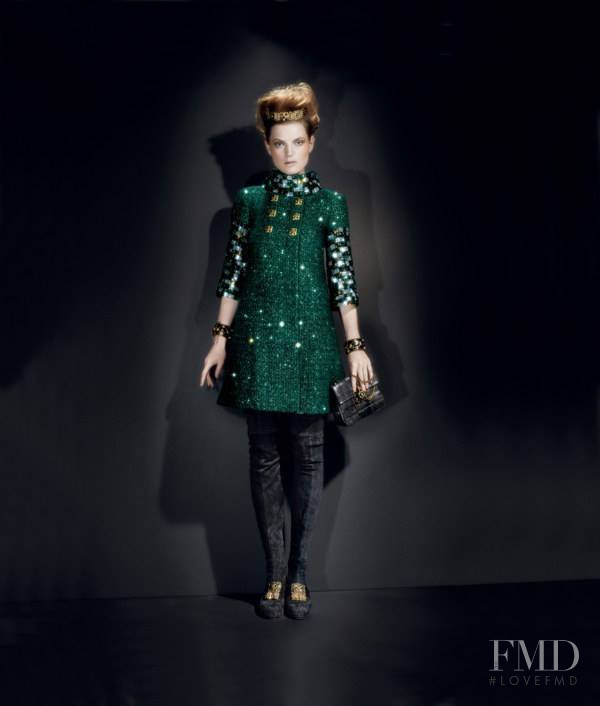 Guinevere van Seenus featured in  the Bergdorf Goodman Chanel lookbook for Pre-Fall 2011