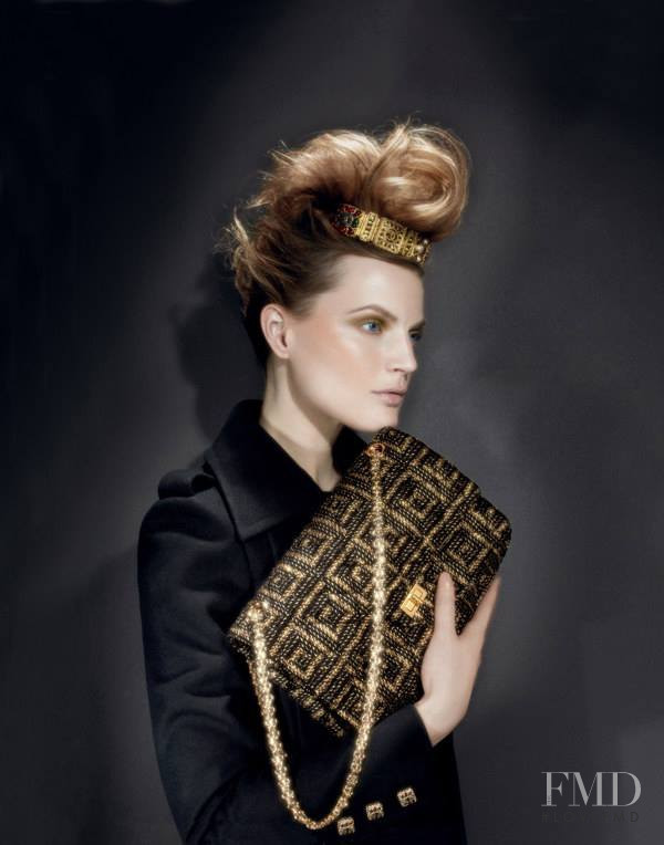 Guinevere van Seenus featured in  the Bergdorf Goodman Chanel lookbook for Pre-Fall 2011