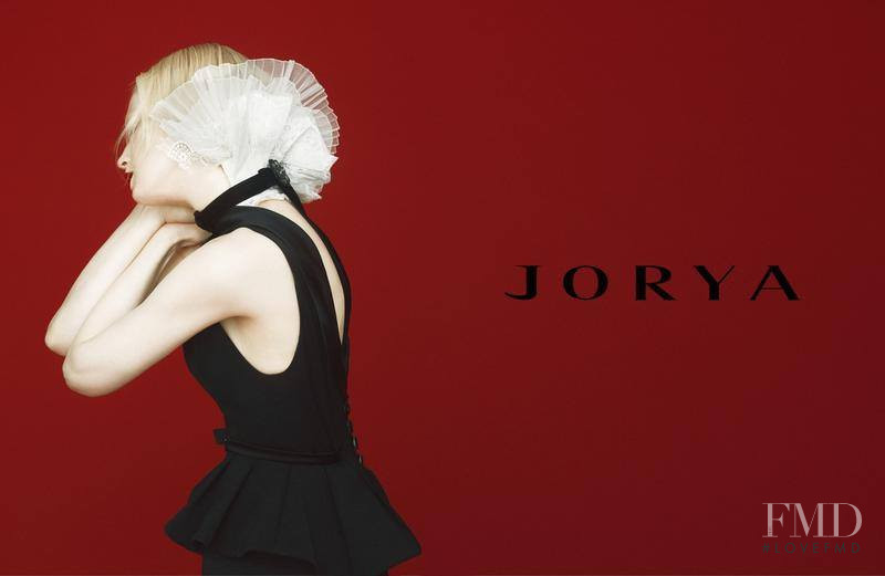 Guinevere van Seenus featured in  the JORYA advertisement for Autumn/Winter 2016