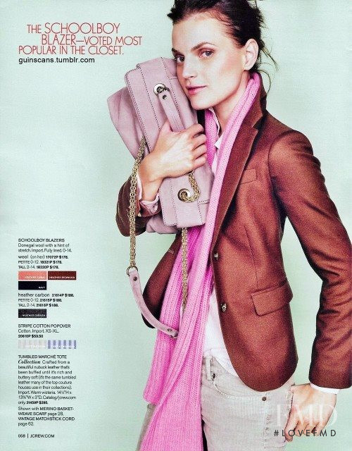 Guinevere van Seenus featured in  the J.Crew lookbook for Holiday 2009