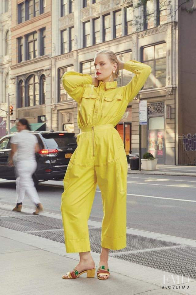 Guinevere van Seenus featured in  the Rachel Comey lookbook for Spring/Summer 2019